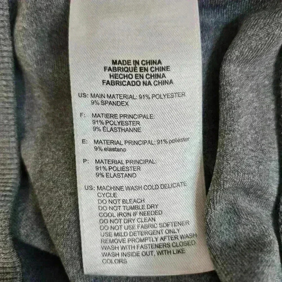 Adidas Women's Quarter Zip Pullover Top Gray Size Small - Picture 11 of 11